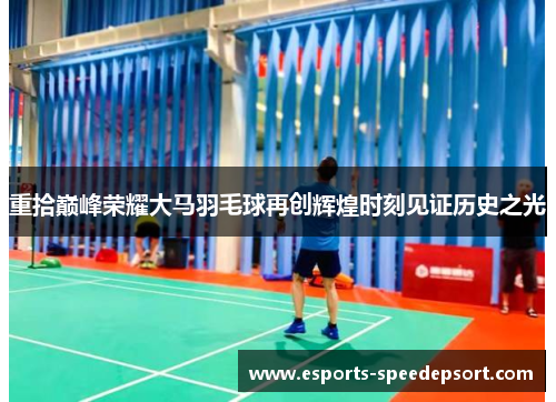 重拾巅峰荣耀大马羽毛球再创辉煌时刻见证历史之光 重拾巅峰荣耀大马羽毛球再创辉煌时刻见证历史之光